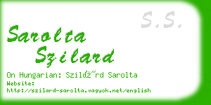 sarolta szilard business card